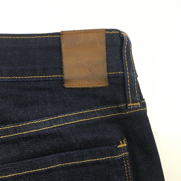 RALEIGH Hand Crafted North Carolina US Dark Wash Straight Leg 5 Pocket Jeans - Picture 11 of 16